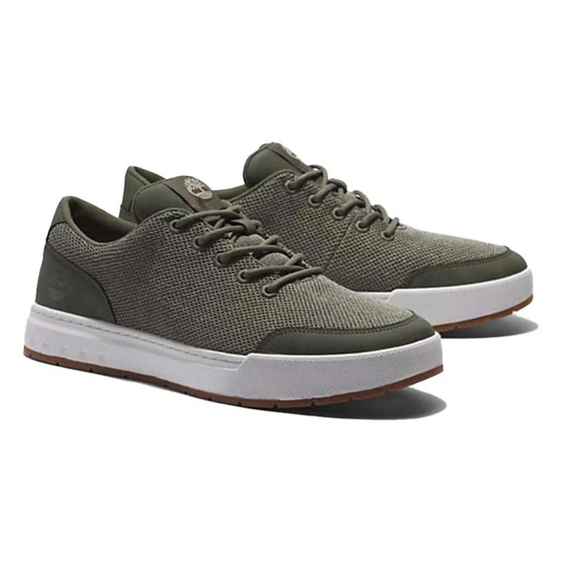 حذاء رياضي Timberland منخفض برباط للكبار والذكور، لون أخضر زيتوني