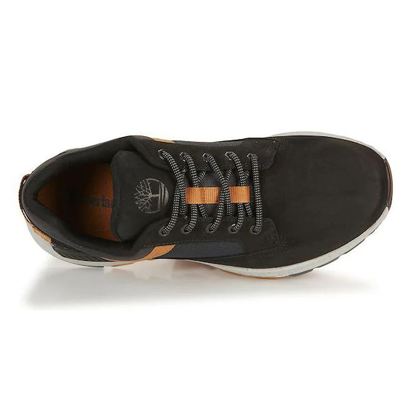 حذاء رياضي Timberland منخفض برباط للرجال البالغين، أسود