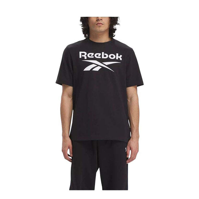 Reebok Ri Big Stacked Logo Adults Male Tshirts Black