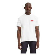 تي شيرت Levis Ss مريح للرجال البالغين باللون الأبيض
