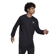 Adidas Essentials Fleece Sweatshirt Adults Male Sweatshirts Black