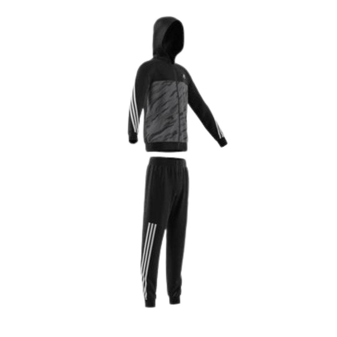 Adidas 3-Stripes Tracksuit Kids Male Tracksuits Black