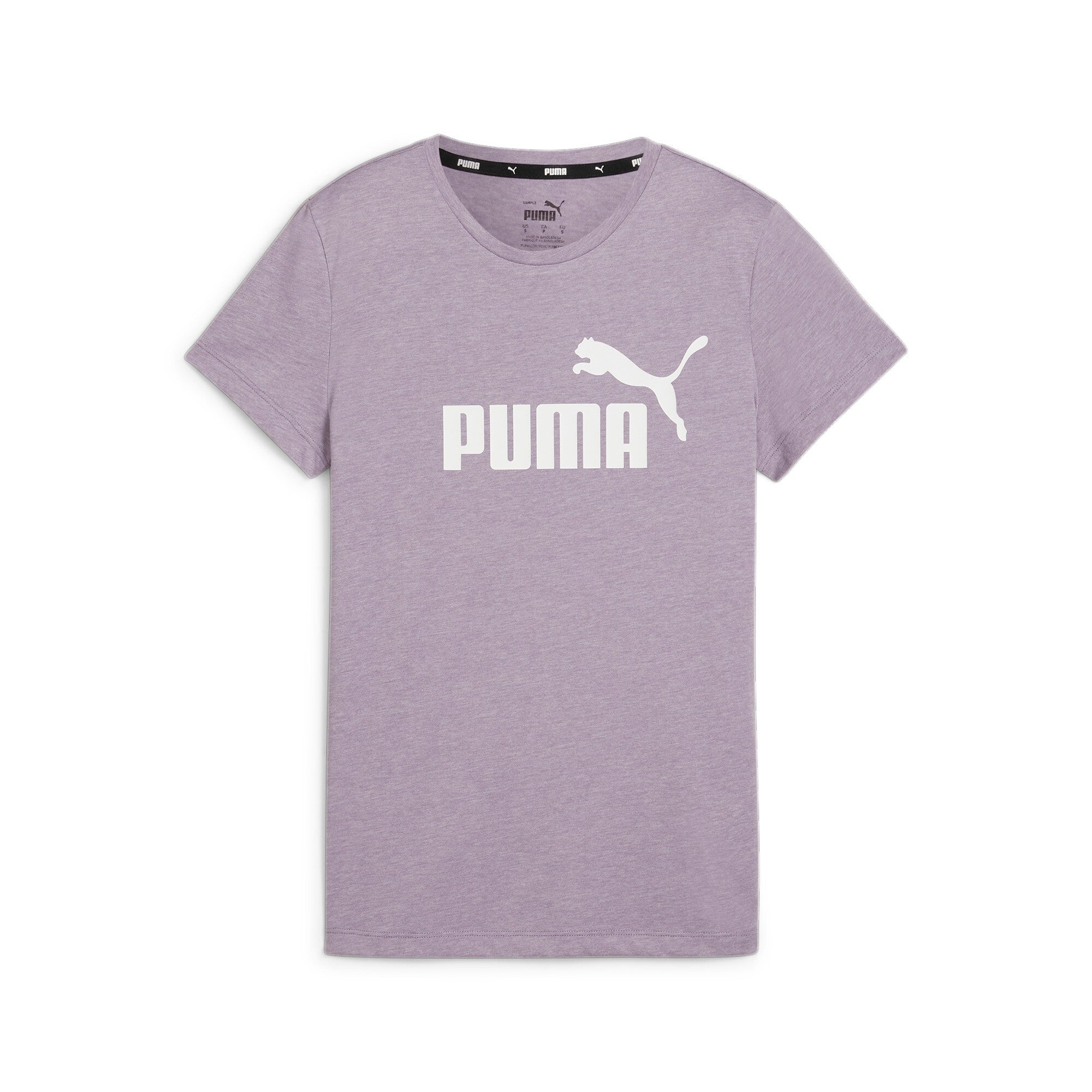 Ess Logo Heather Tee Adults Female Tshirts Purple