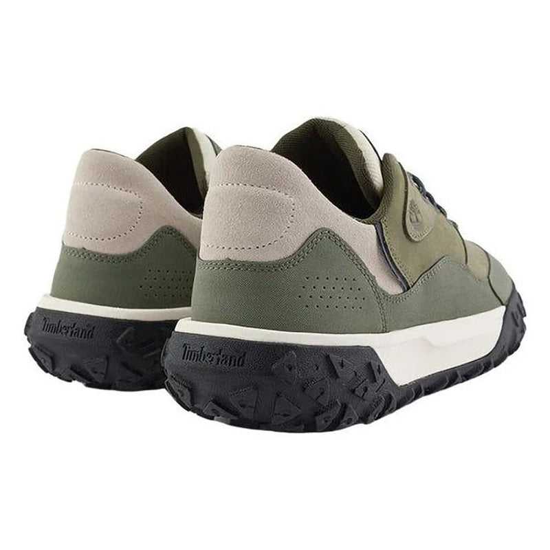 حذاء Timberland منخفض برباط للمشي لمسافات طويلة B للبالغين والرجال في الهواء الطلق باللون الأخضر الزيتوني