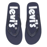 Levis Dixon Poster Adults Male Flip Flops Navy Blue