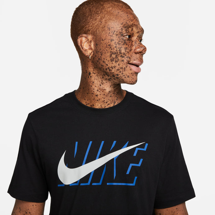 Nike Sportswear M Nsw Tee Swoosh Block Adults Male Tshirts Black