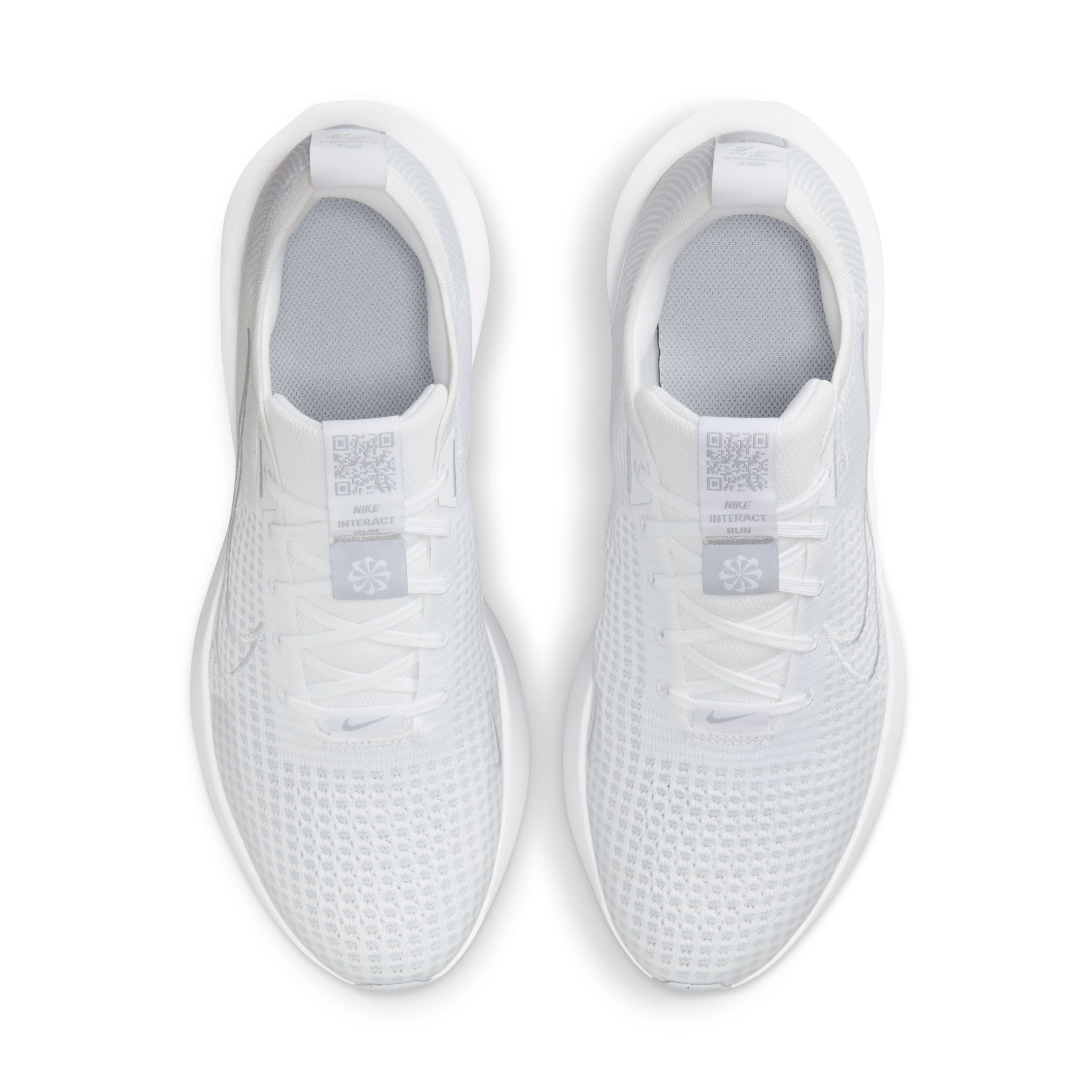 حذاء جري Nike Running Interact Run للبالغين للرجال باللون الأبيض